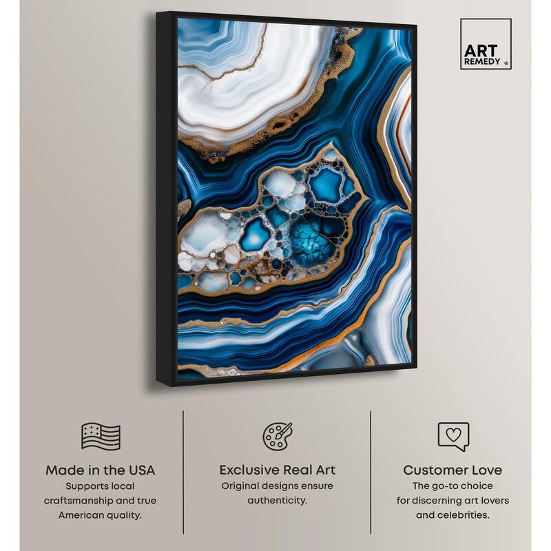 Azure Alveoli II Canvas by Art Remedy
