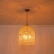 preview thumbnail 13 of 53, Vintage Glam Crystal Bird Cage Lantern Chandelier - Distressed Brass