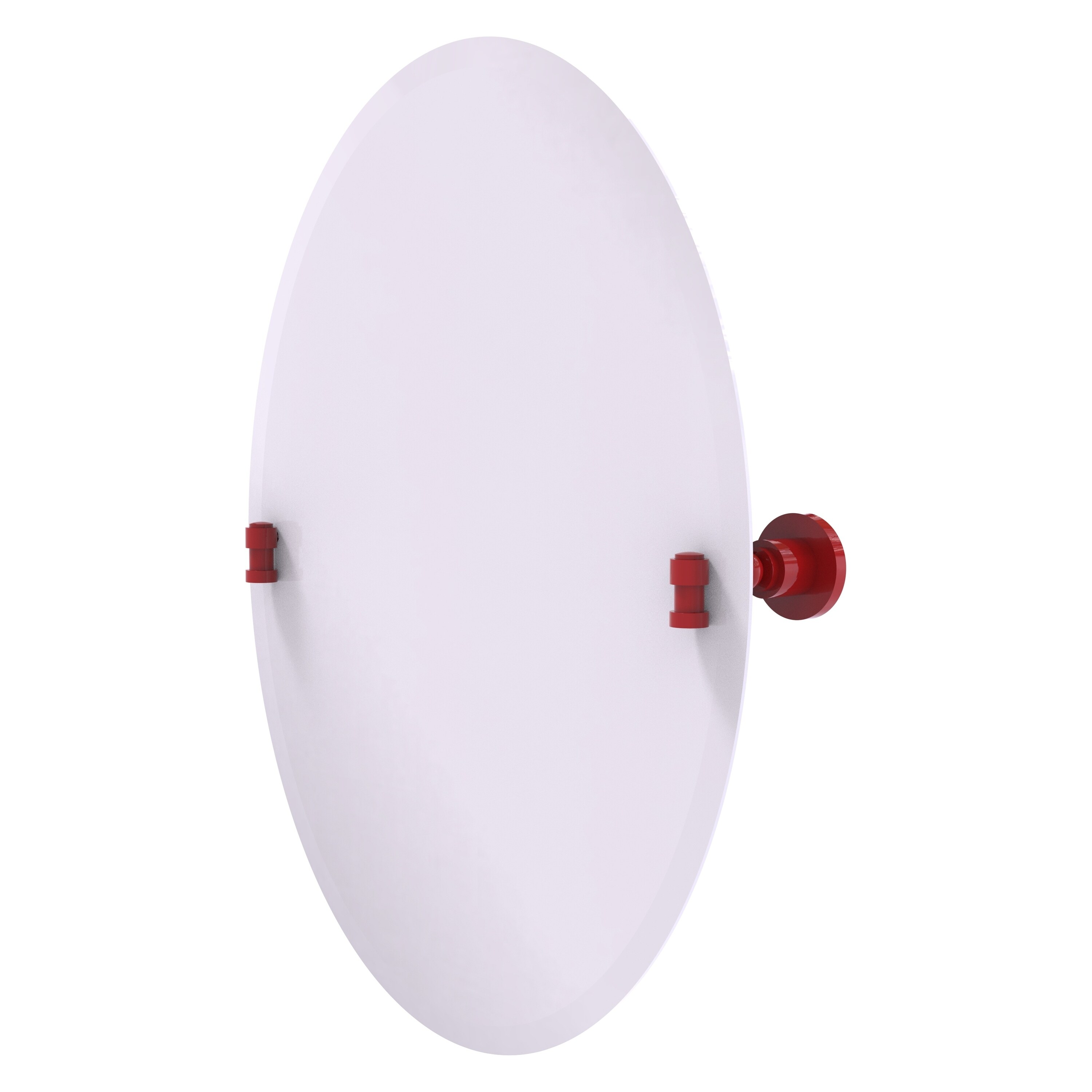 Allied Brass Frameless Oval Tilt Mirror with Beveled Edge