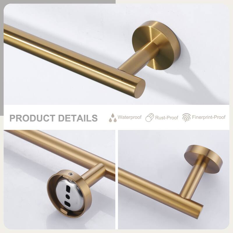 WOWOW Mutiple length Wall Mounted Stainless Steel Towel Bar