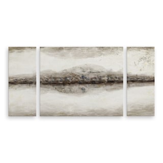 'Abstract Neutral CXLIII-III' 3-Piece Wrapped Canvas Wall Art Set by ChiChi Décor