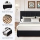 preview thumbnail 26 of 123, Javlergo Bed Frame with Storage Drawers Upholstered Platform Bed Frame with Adjustable Headboard