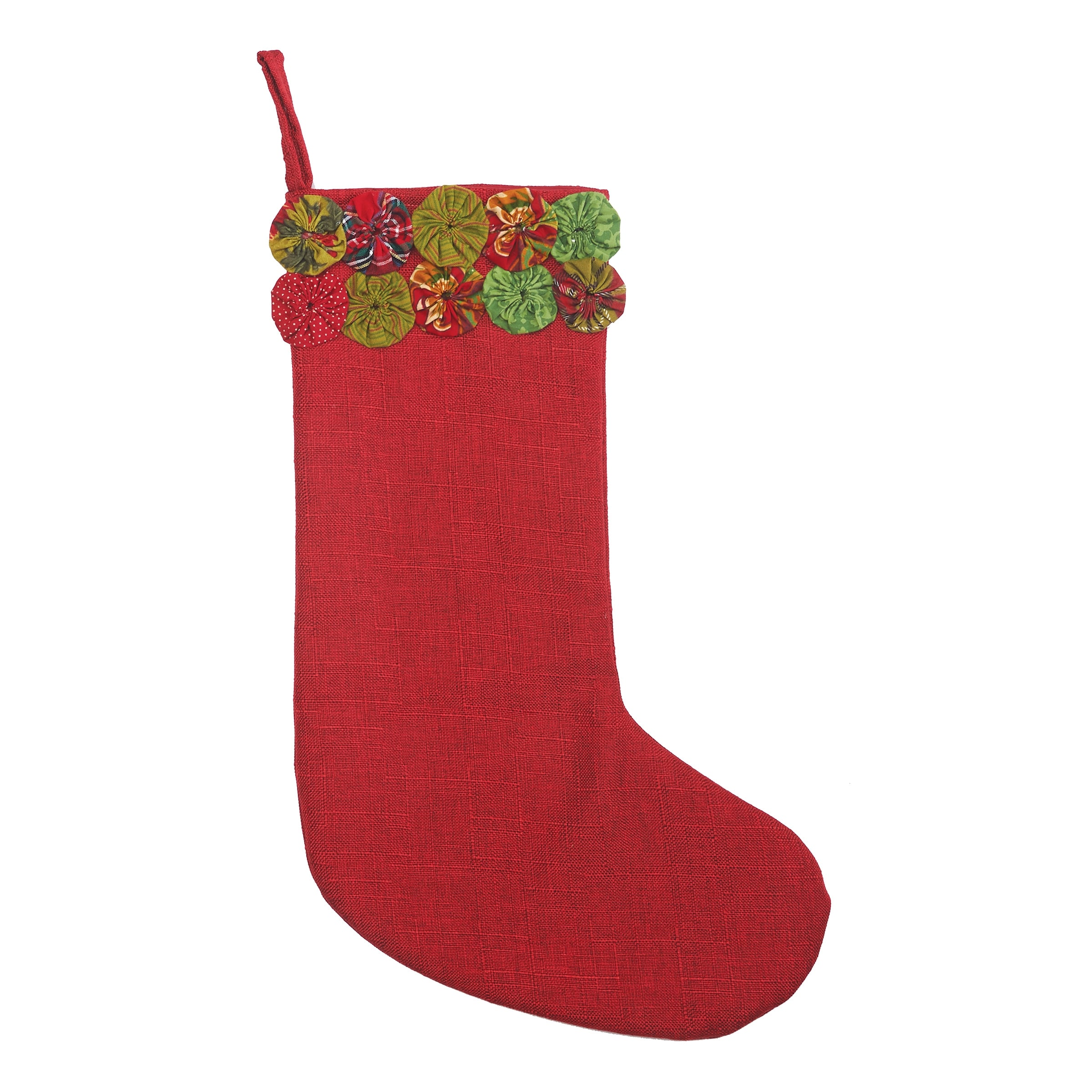 Vintage Holiday Christmas Stocking