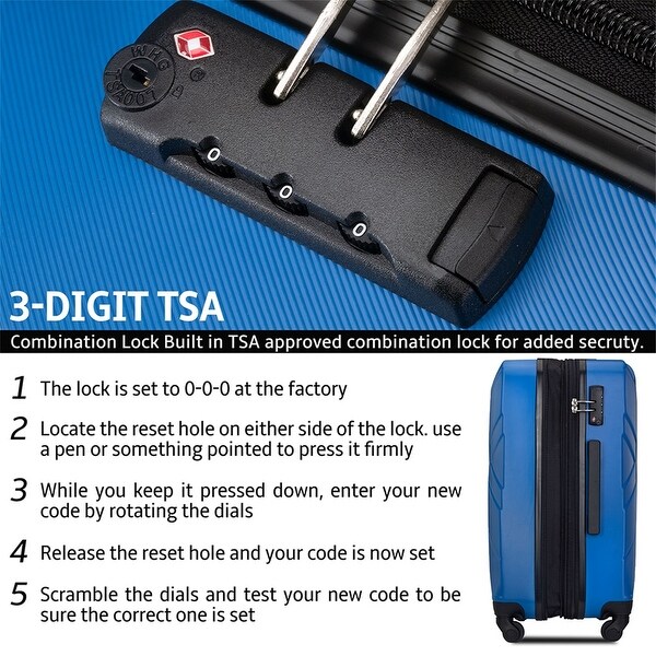 luggage with tsa lock built in