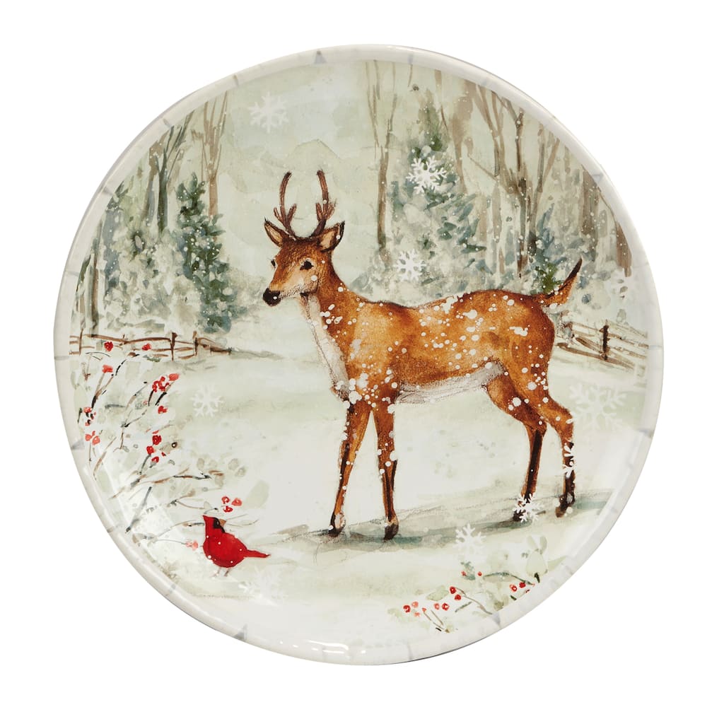 Certified International Winter's Walk 13" Serving Bowl, 128 oz.