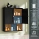 preview thumbnail 28 of 54, Futzca Bathroom Cabinet Wall Mounted, Storage Cabinet with Doors and Shelves