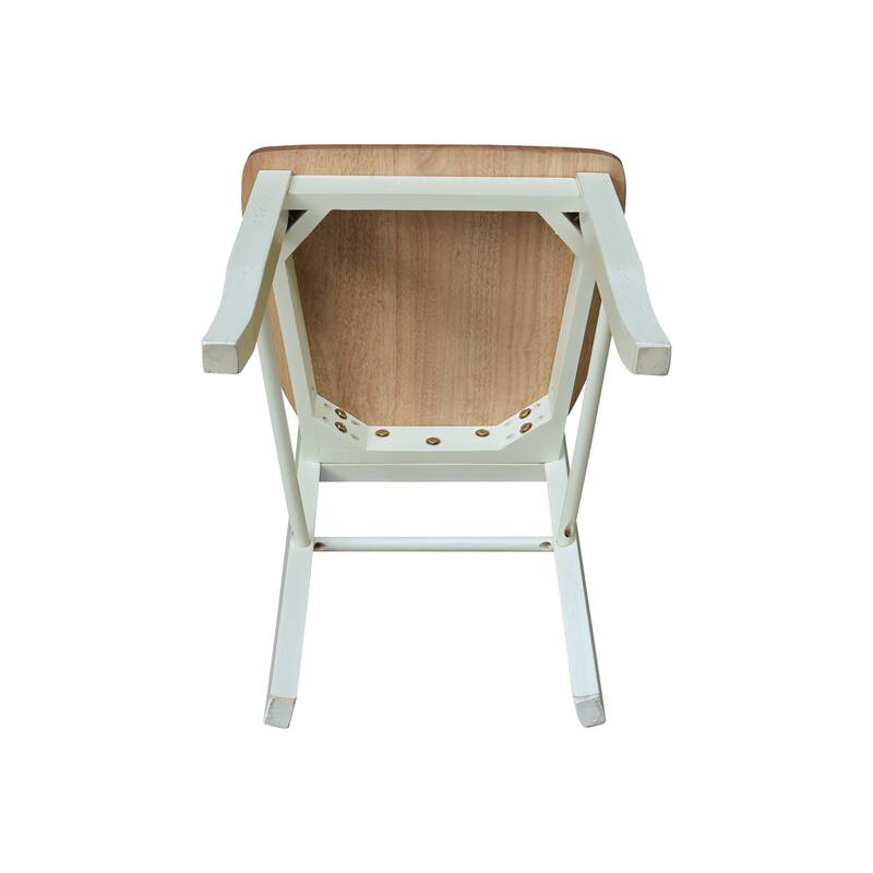 International Concepts Solid Wood Madrid Ladderback Chairs, Set of 2