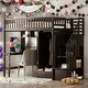 preview thumbnail 20 of 55, Playhouse Inspired Twin size Loft Bed with Bookshelf, Drawers, Desk and Wardrobe, Sturdy Construction & Unique Design, White Espresso