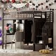 preview thumbnail 21 of 55, Twin size Loft Bed with Bookshelf, Drawers, Desk and Wardrobe, White