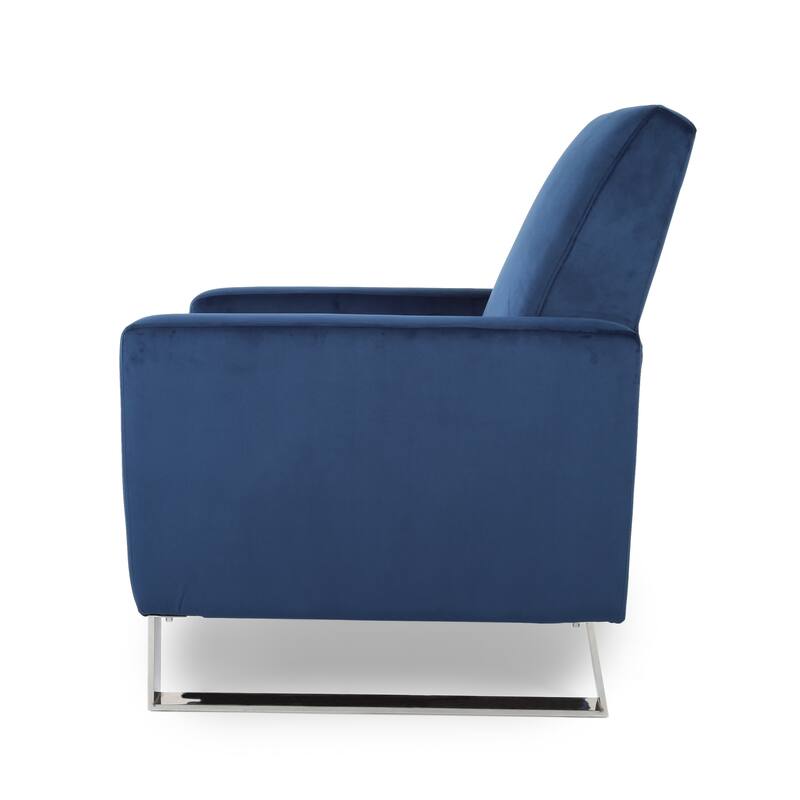 Contemporary Modern Recliner, Tufted Push-back Recliner