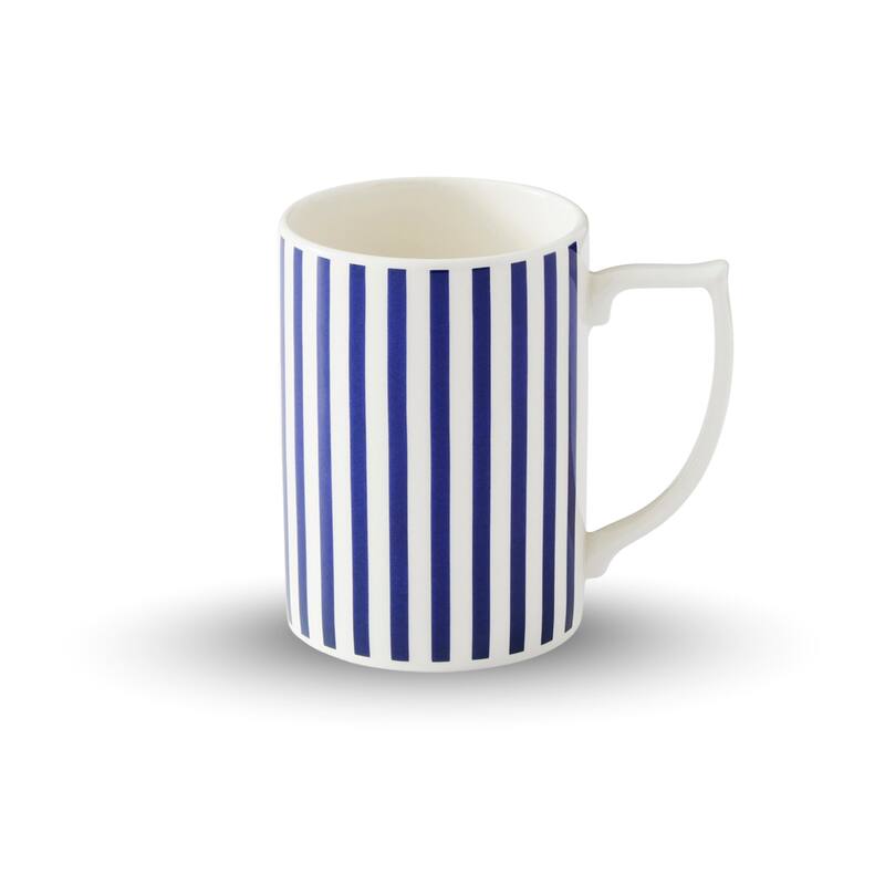 Spode Steccato 12 Ounce Coffee Mug - Narrow Stripe