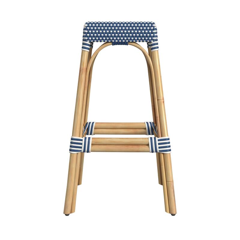 Robias Rectangular Rattan 30" Bar Stool
