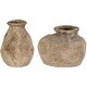 preview thumbnail 2 of 2, Uttermost 17131 Ancient Echos 11-1/2" Tall Terracotta Vase - Set of 2