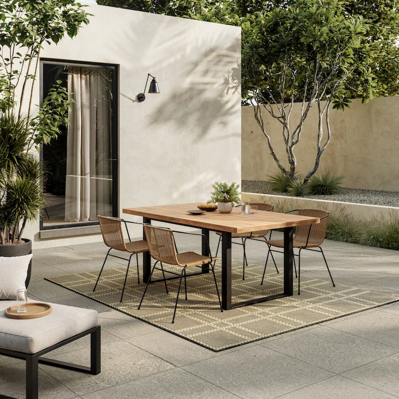 Nourison Horizon Indoor/Outdoor Geometric Area Rug - 6' x 9' - Charcoal