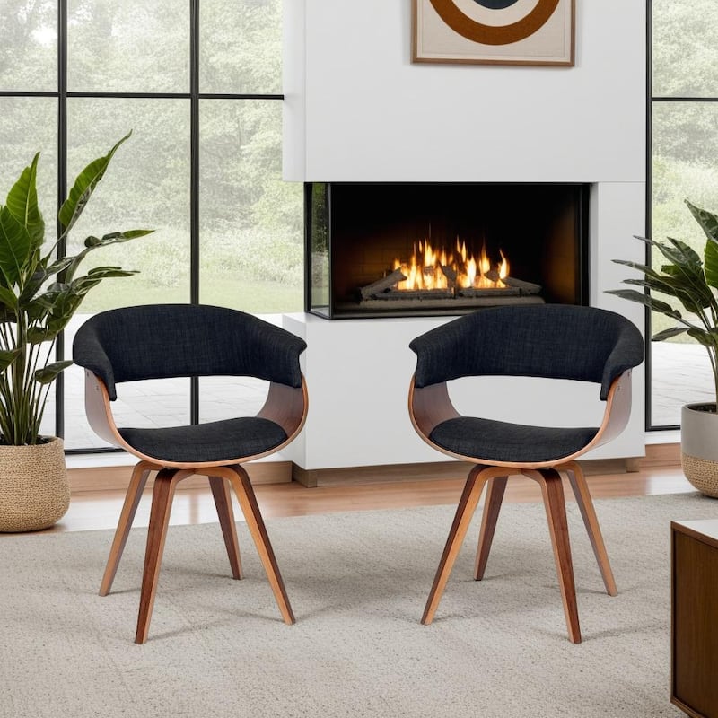 Carson Carrington Vamdrup Mid-Century Dining Chair with Bentwood Legs