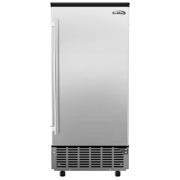 15 in. W 25 lb. Free standing Ice Maker in Stainless Steel On Sale