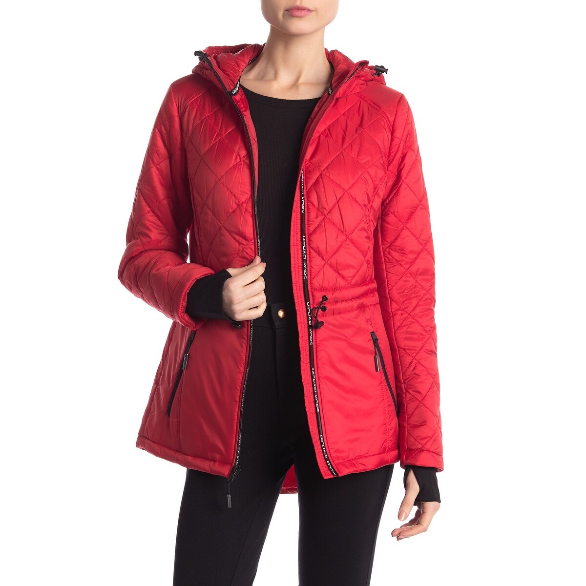 michael kors quilted anorak jacket