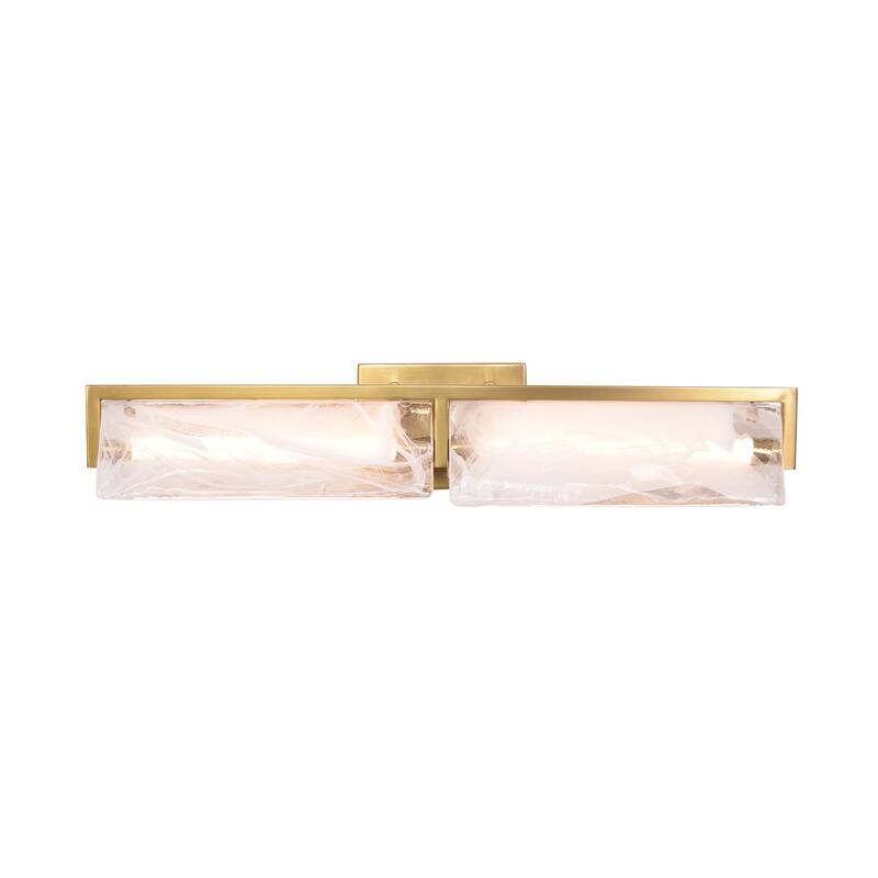 Varaluz Mingle Bathroom Vanity Light - Satin Brass