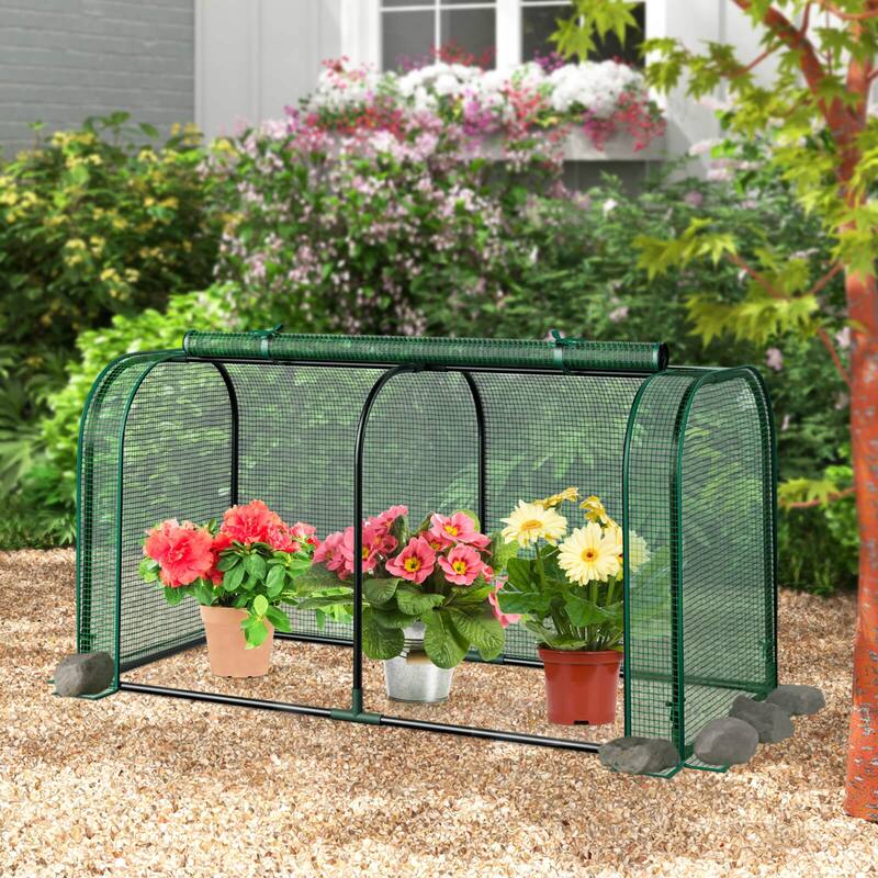 Costway Portable Mini Greenhouse 47" x 22" x 24" Outdoor Indoor Tunnel - See Details