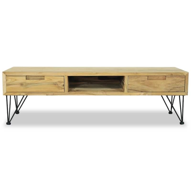 vidaXL TV Stand 47.2"x13.8"x13.8" Solid Teak