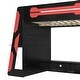 preview thumbnail 13 of 23, Full Size Wood Loft Bed with Desk, Multi-storage Shelves and RGB Light