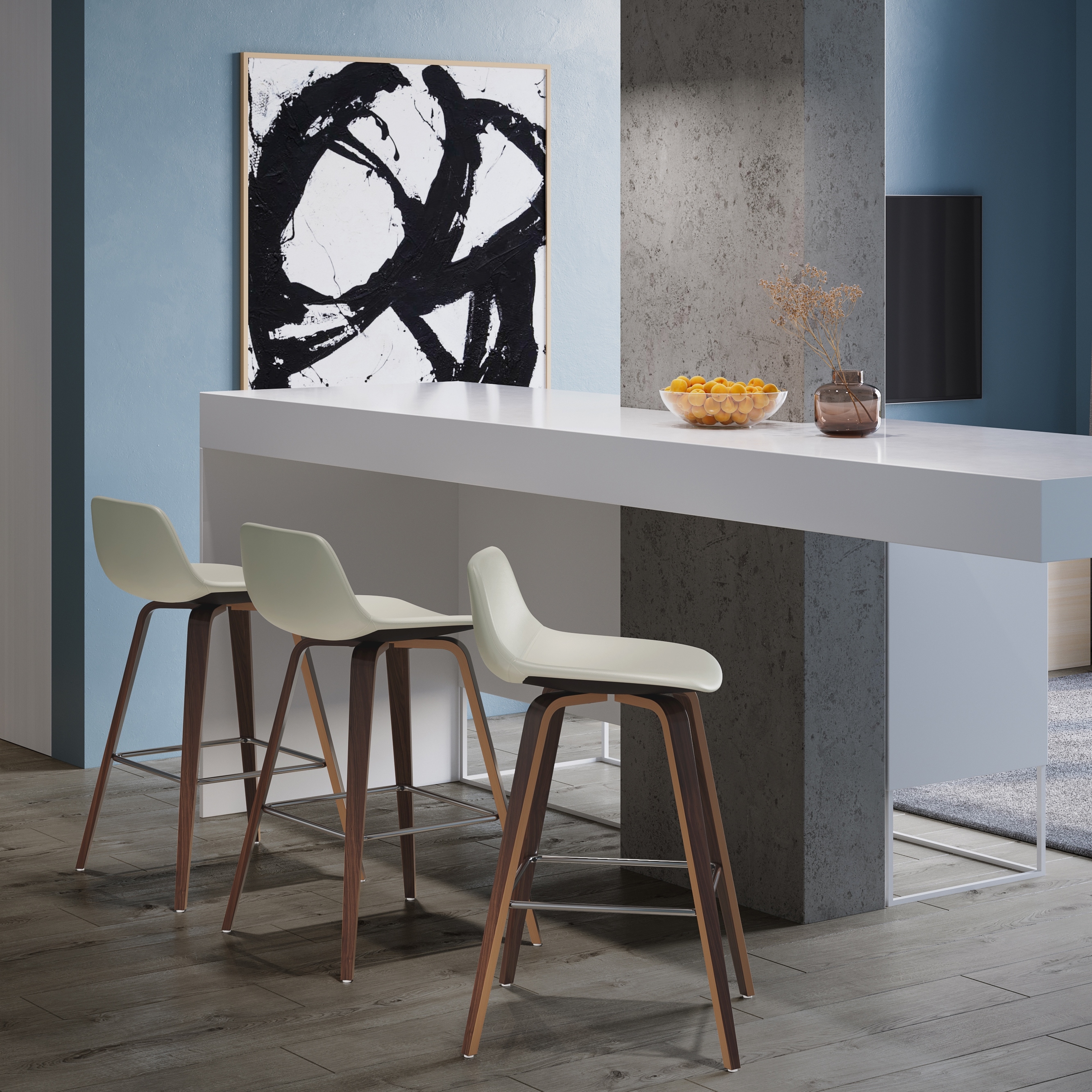 Wood Counter/ Bar Height Stool (Set of 2)