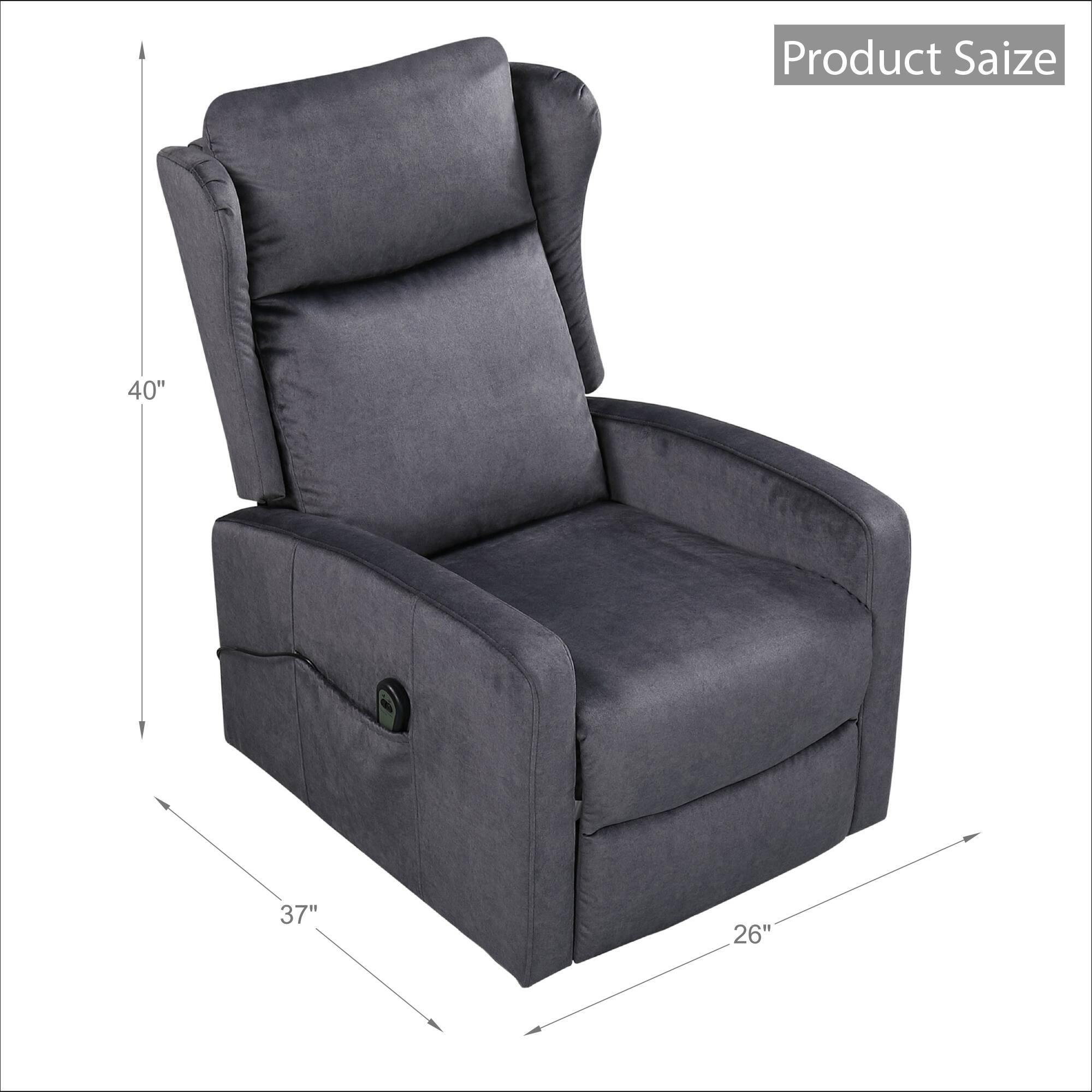 Power Lift Recliner Chair with Remote Control, Side Pocket Bed Bath