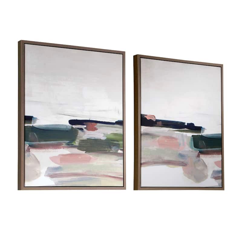 Uttermost Just Peaking Framed Abstract Prints (Set of 2)