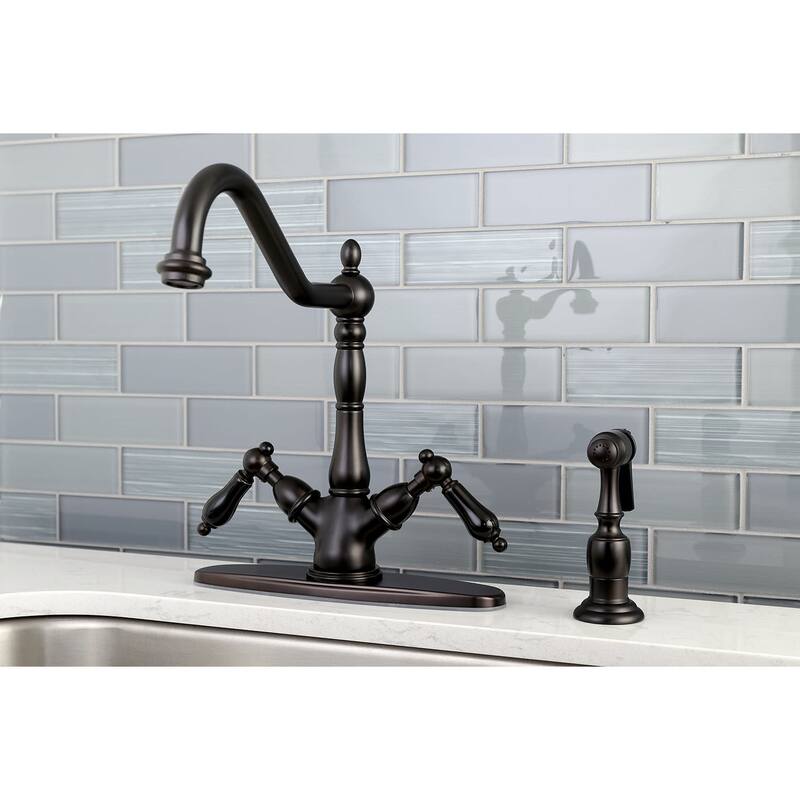 Kingston Brass Duchess 1.8 GPM Standard Kitchen Faucet - Includes Side