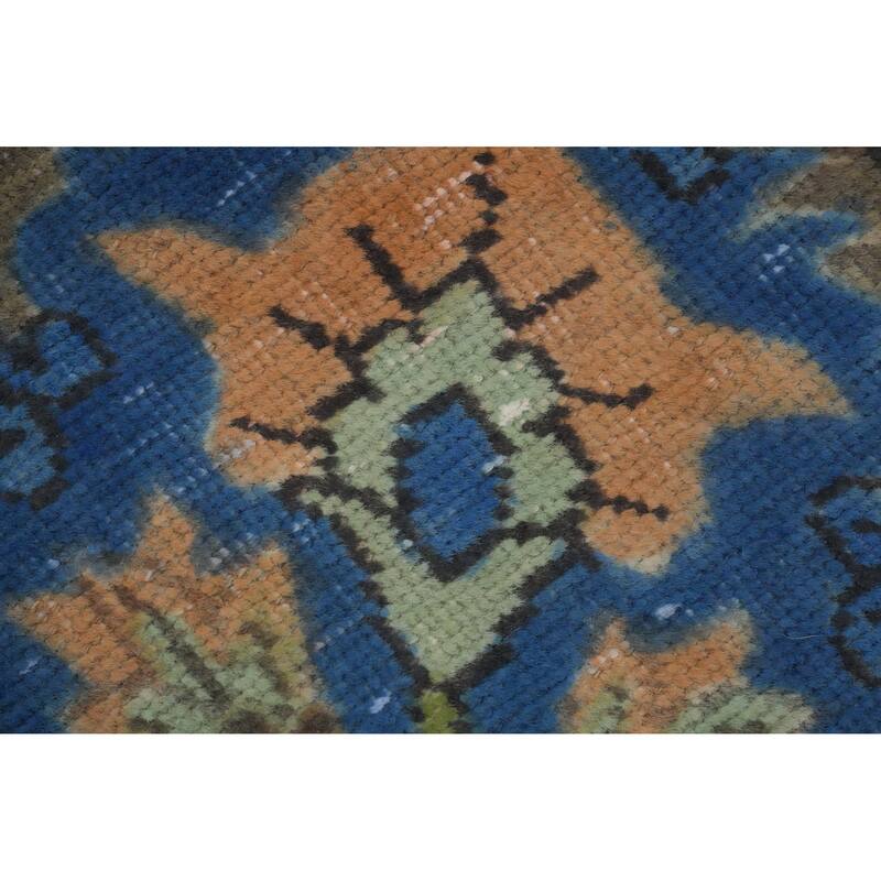 Hand Knotted Oriental 100% Wool Carpet Traditional Floral Green Tabriz Area Rug - 13' 2'' X 9' 10''