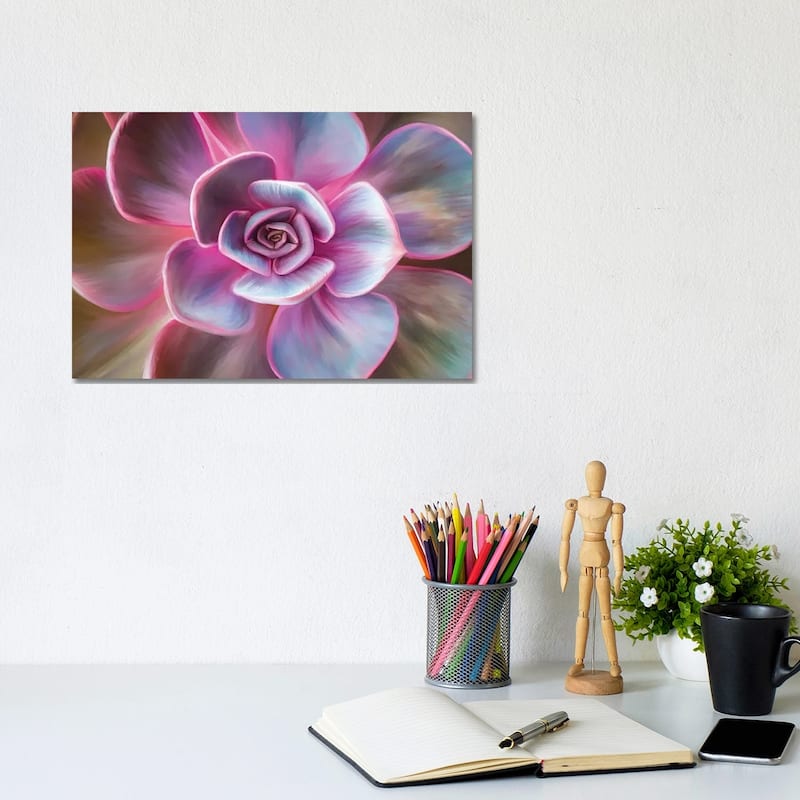 iCanvas "Pink Mandala" by Juliana Loomer Canvas Print - 8x12x0.75