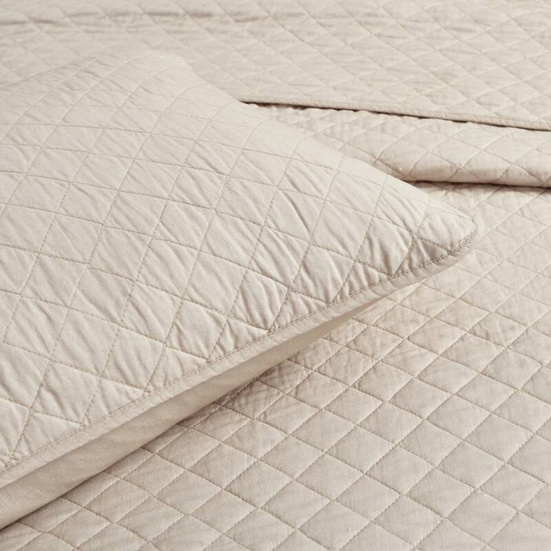 Copper Grove Balm Diamond Oversized Cotton 3-piece Quilt Set