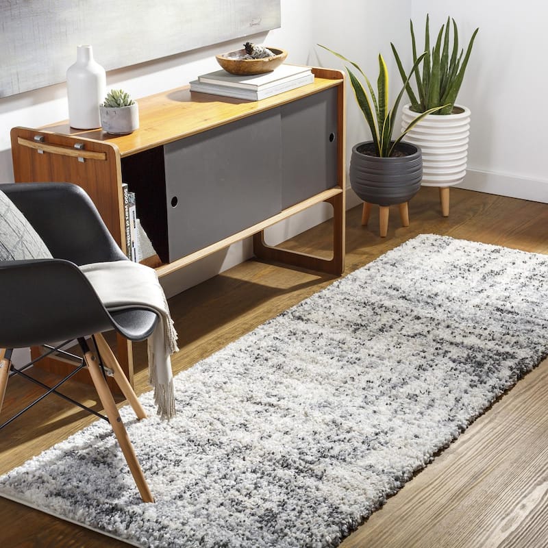 Livabliss Bohemian & Eclectic Eskimo Shag Abstract Area Rug