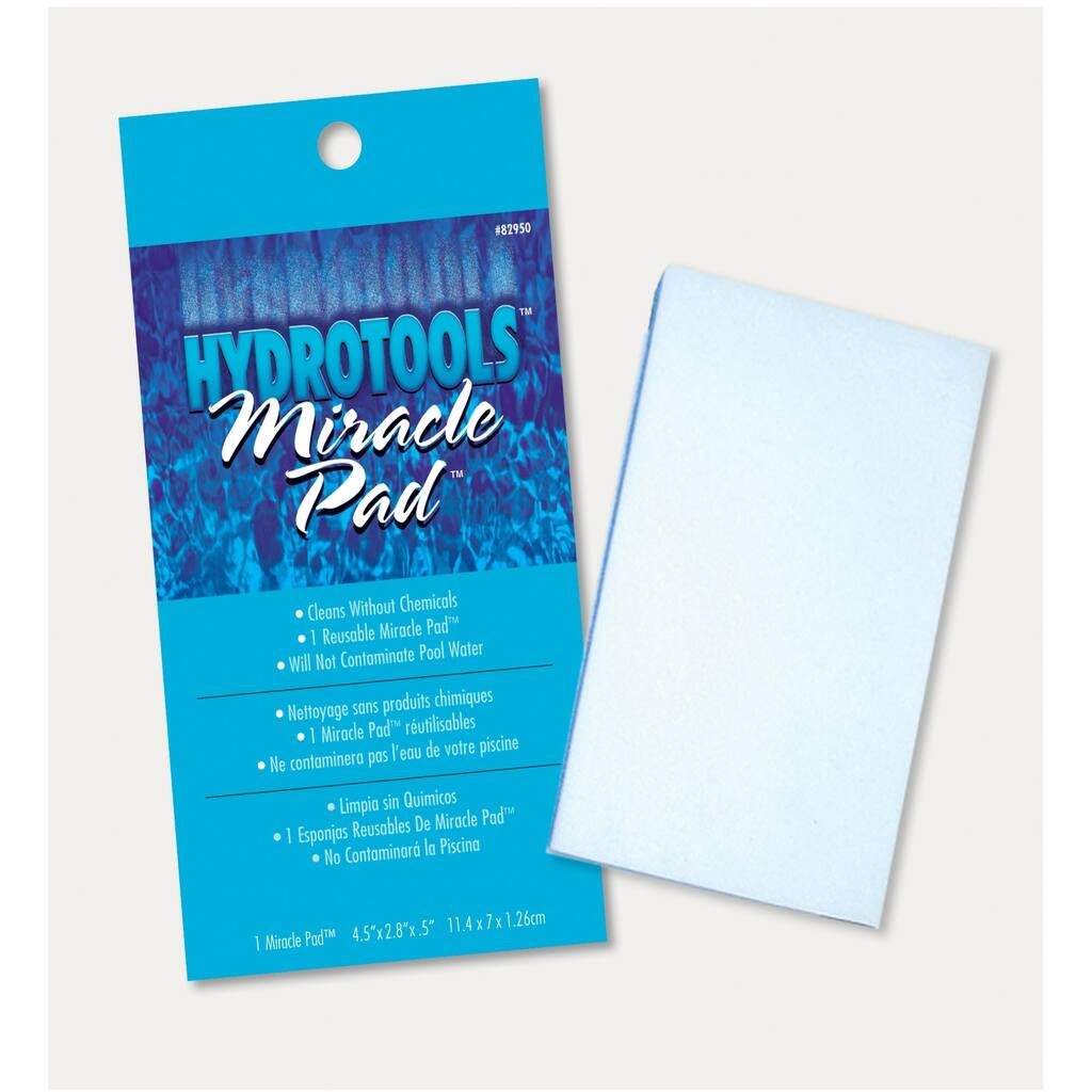 HydroTools Swimming Pool and Spa Miracle Cleaning Pad - 4.5" - Blue