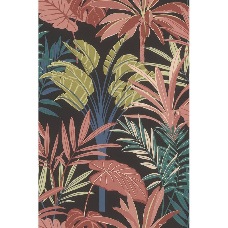 Rasch Rudyard Pink Tropical Flora Wallpaper