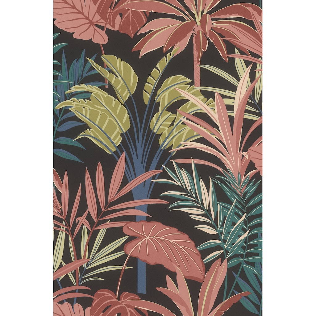 Rasch Rudyard Pink Tropical Flora Wallpaper
