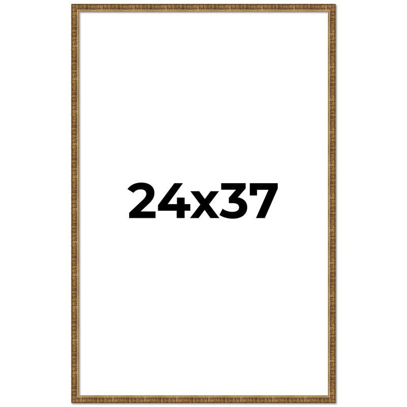 24x37 Frame Gold Picture Frame - Complete Modern Photo Frame Includes