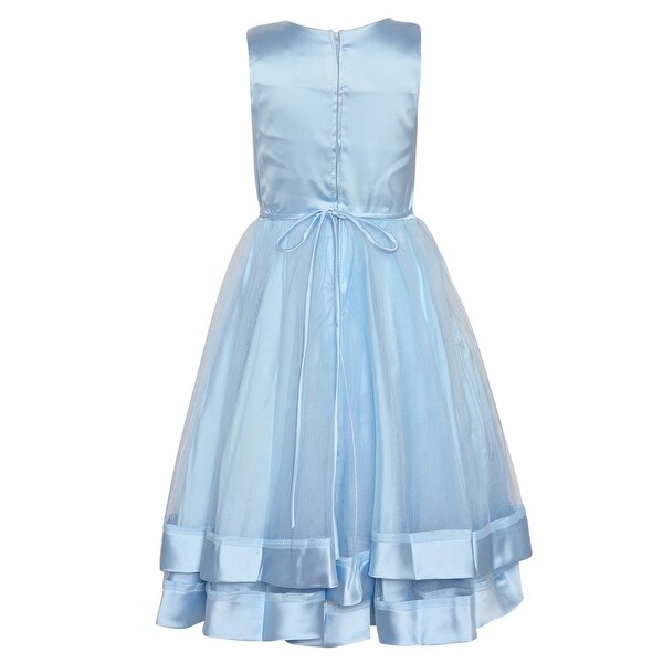 light blue mesh dress