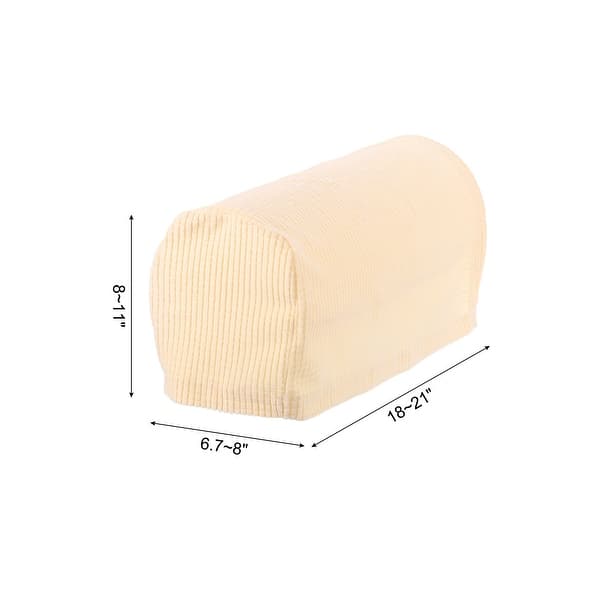 dimension image slide 7 of 9, Stretch Armrest Cover Armchair Slipcover for Sofa Couch 2 Pcs