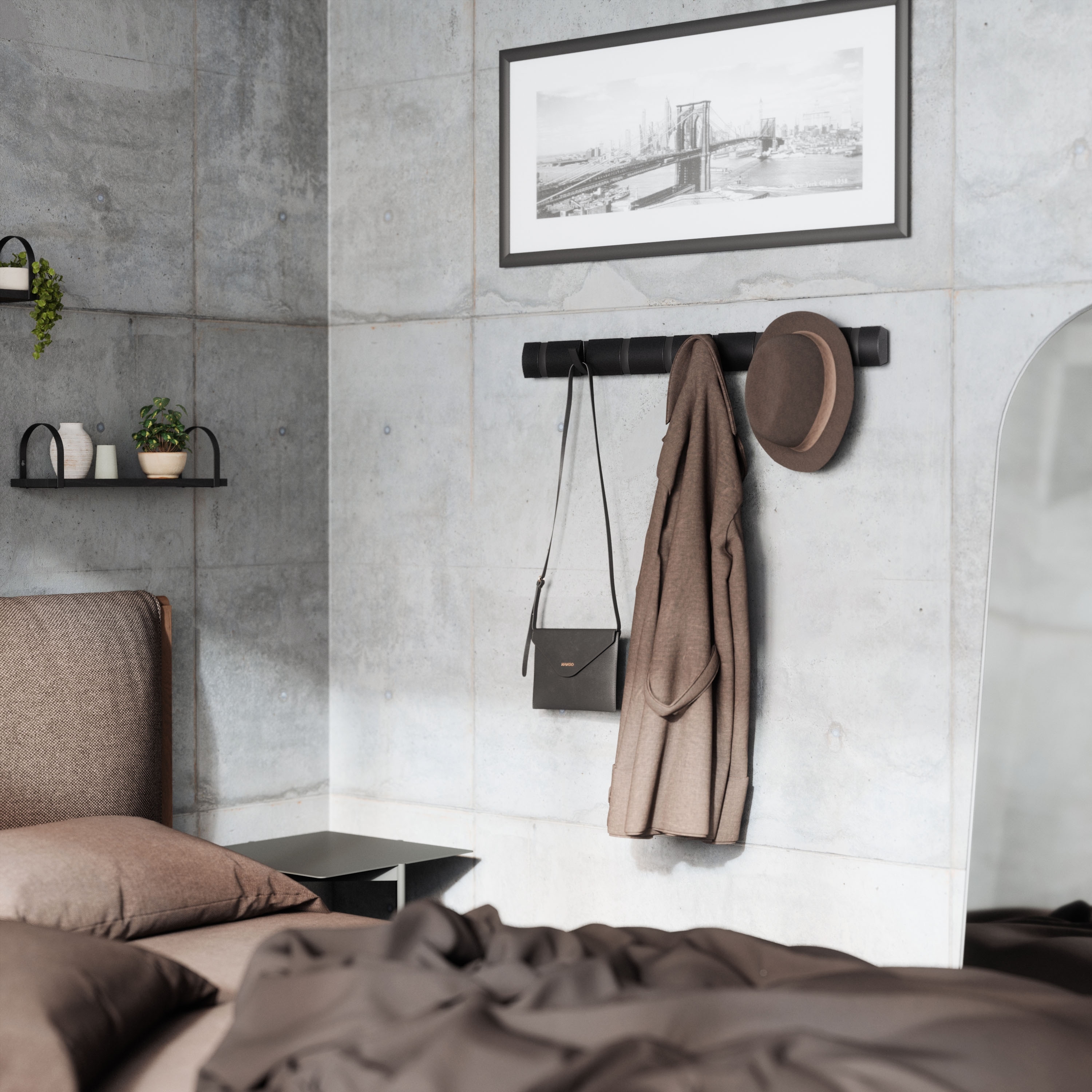 Umbra Flip 8 Wall Mounted Coat Rack On Sale Bed Bath Beyond 37420860