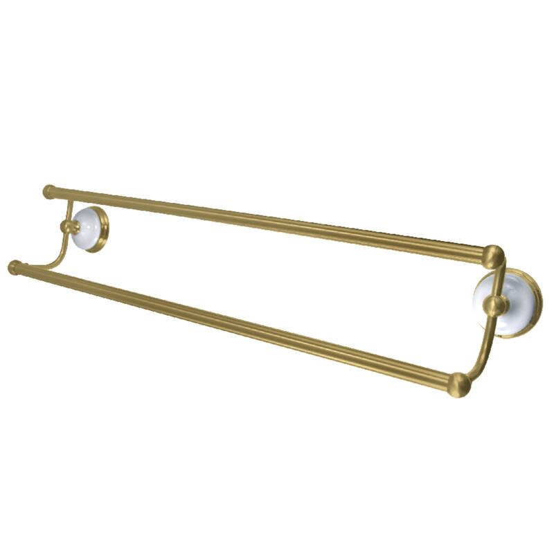 Kingston Brass Victorian 24-Inch Dual Towel Bar - Brushed Brass