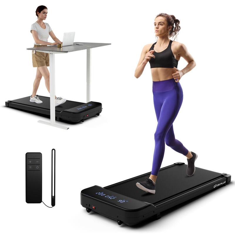 Goplus 2.5HP Under Desk Treadmill for Home and Office Remote Control - See Details - Black