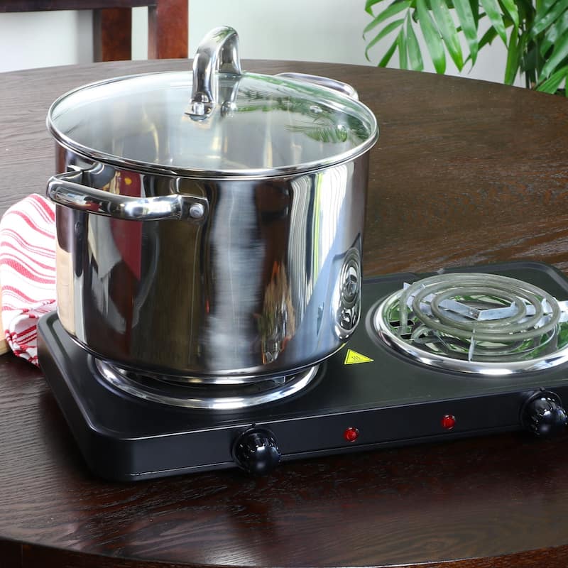 8 Quart Stock Pot with Tempered Glass Lid