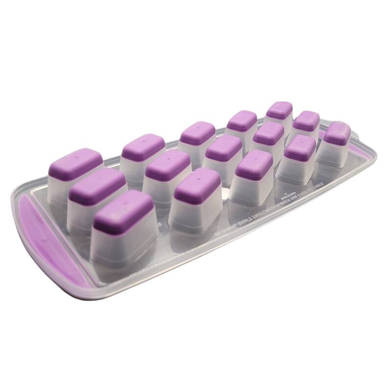 Handy Housewares 15 Rectangle Cube Flexible Silicone Bottom Push-Out Ice Cube Tray