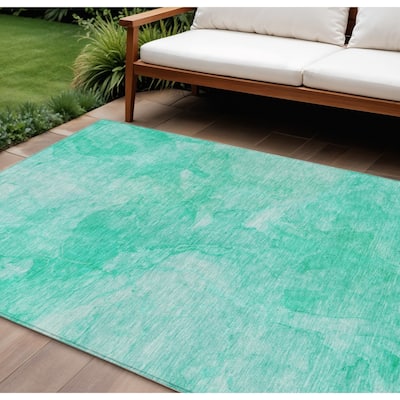 HomeRoots Nautical Transitional Rectangle Outdoor Rug