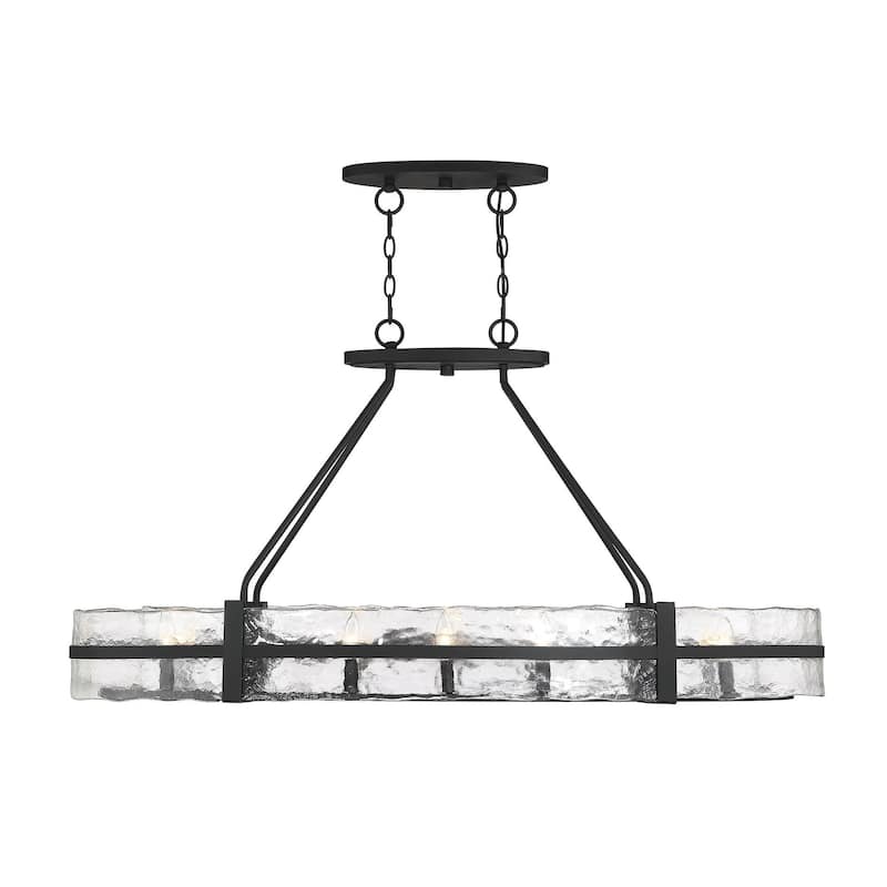 Savoy House Hudson 10 Light 48" Wide Linear Chandelier - Matte Black