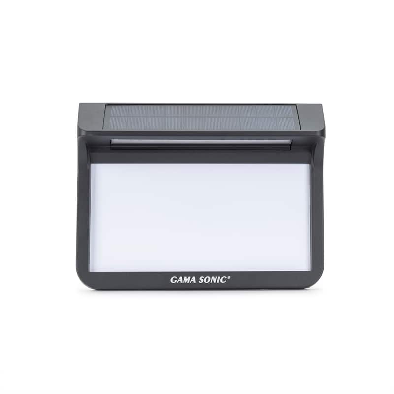 Solar Address Wall Plaque Light with In Ground Stakes