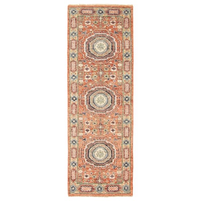 ECARPETGALLERY Hand-knotted Jules Serapi Copper Wool Rug - 2'6 x 8'0