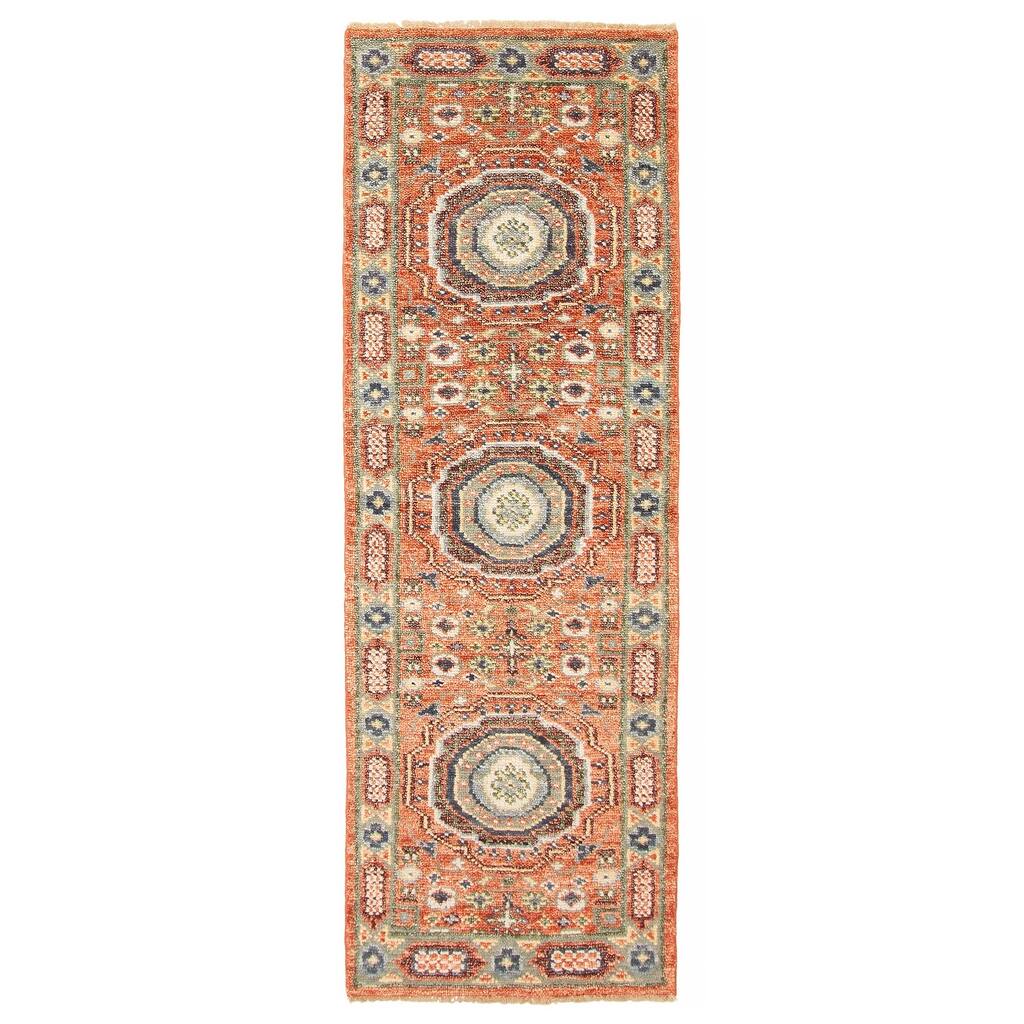 ECARPETGALLERY Hand-knotted Jules Serapi Copper Wool Rug - 2'6 x 8'0