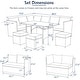 preview thumbnail 68 of 84, AECOJOY 7 Pieces Patio Furniture Set Outdoor Sectional Sofa Rattan Conversation Set